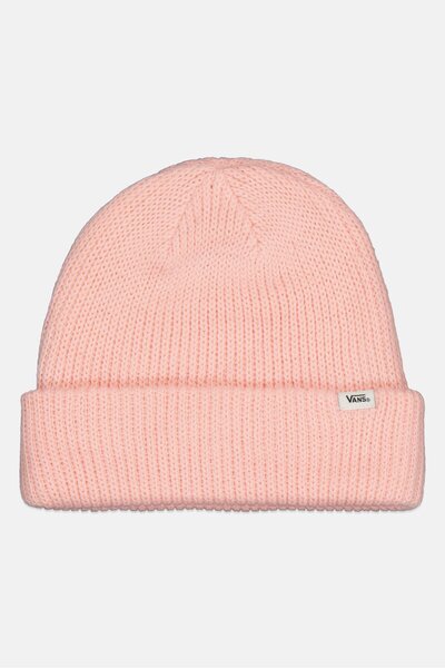 Vans Women Brand Logo Core Basic Beanie, Powder Pink