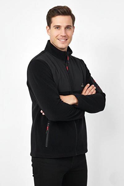 DYNAMO Мъжка флисова яке с цип и джобове, голям размер 6545 BGL-ST04918