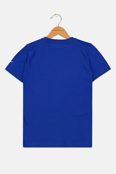 Nike 3Brand by Russell Wilson Kids Boy Sportswear Fit Brand Logo T-Shirt, Blue