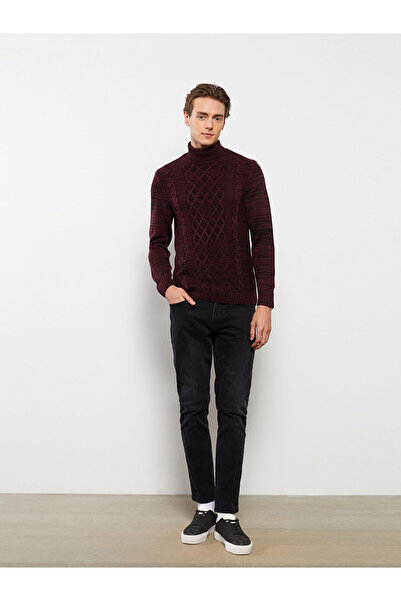 LC Waikiki Ανδρικό πλεκτό φούτερ με μακρυμάνικο ζιβάγκο