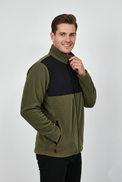 DYNAMO Мъжка флисова яке с цип и джобове, голям размер 6545 BGL-ST04918