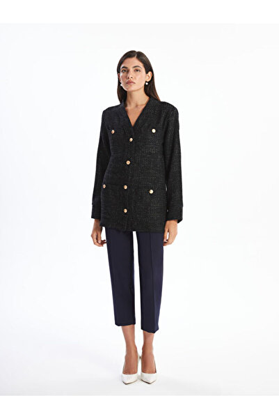 LC Waikiki Дамско сако с V-образно деколте от туид