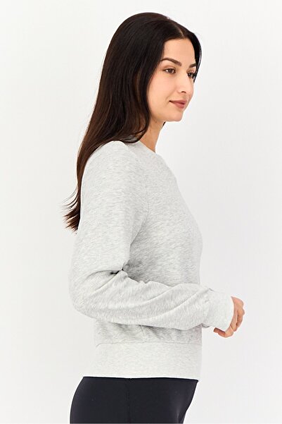 hummel Women Sportswear Fit Long Sleeve Training Sweatshirt, Grey