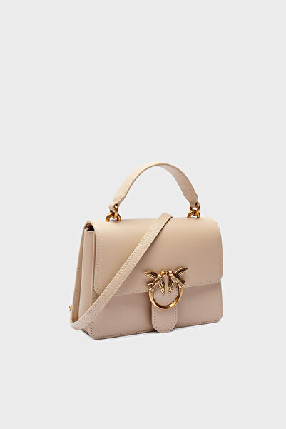 PİNKO Genuine Leather Detachable Chain Strap Bag with Logo Bag 100071 A0F1 C50Q