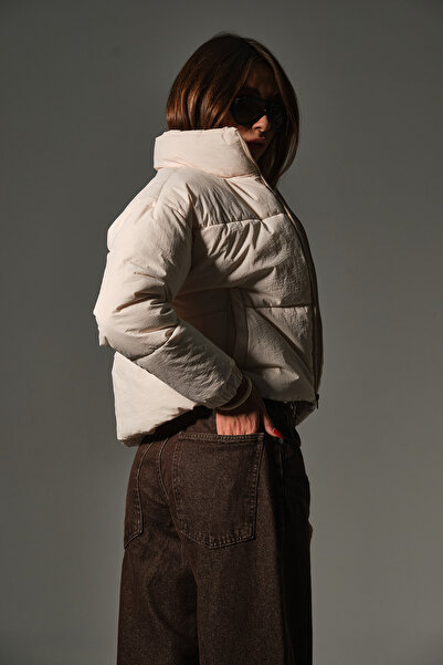 Maule Υδατοαπωθητικό ύφασμα, φουσκωτό κοντό γυναικείο παλτό με φερμουάρ @Aspen