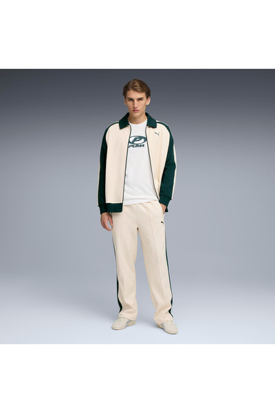 Puma T7 Relaxed Track s Unisex Yeşil Eşofman Altı