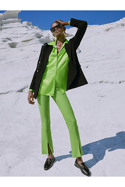 LC Waikiki Özmarka New Season Women's Zippered Waist Straight Trousers