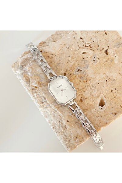 Vesce Atelier Angulaire Silver Watch White
