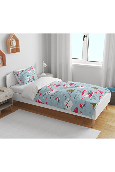 Erays Home New Year Merry Christmas Themed 3D Digital Printed Single Children's Bedding Set Sleeping Set