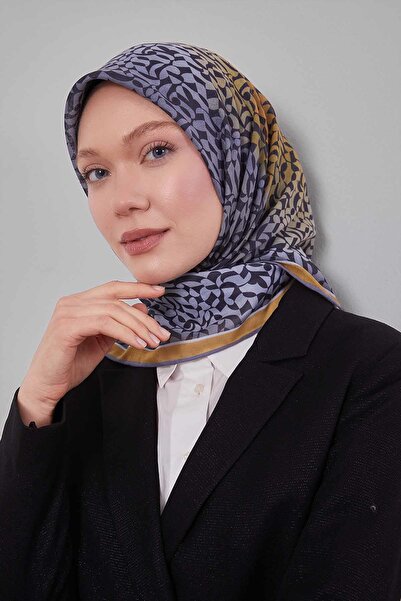 Levidor Gold Color Gradient Pattern Soft Scarf