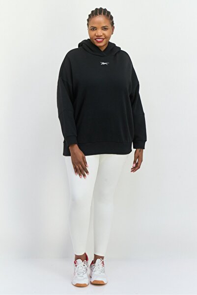 Reebok Women Plus Size Long Sleeves Outdoor Sweatshirt, Black