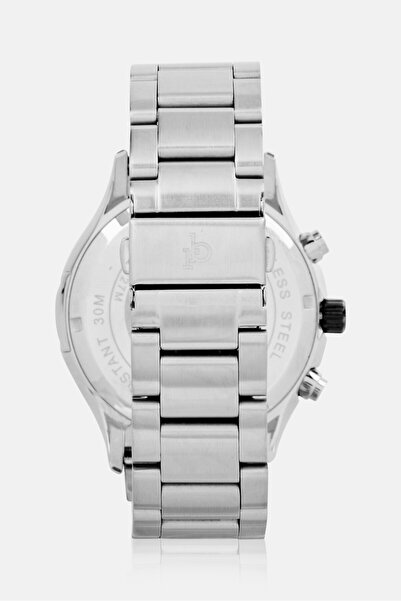 Roccobarocco Men RB5327M-02M Stainless Steel Analog Watch 42mm, Silver