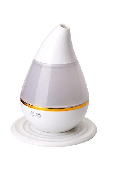 HALAMODO مرطب هواء بالموجات فوق الصوتية LED أبيض/شفاف/ذهبي 250 مل