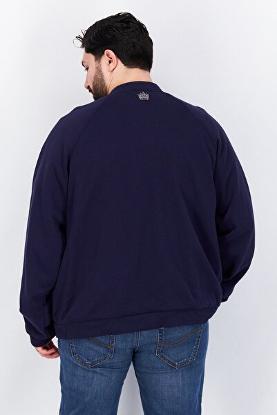 Royalty By Maluma Men Round-Neck Reversible Long Sleeves Jacket , Navy