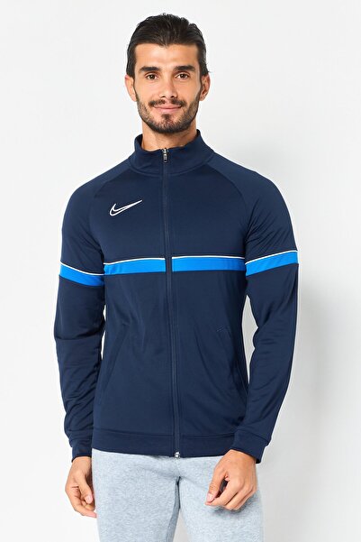 Nike Men Dri Fit Embroidered Logo Training Jacket, Dark Navy
