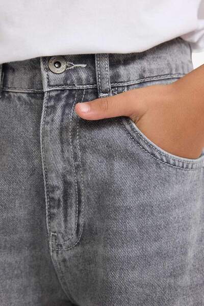 DeFacto Boy's Barrel Fit Straight Leg Jeans G3256A825Wn