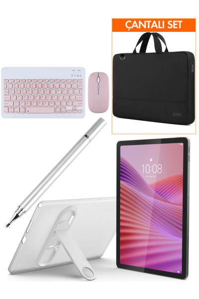 LENOVO Tab M10 4GB 128GB 10.1" TABLET+KILIF+KALEM+PEMBE KLAVYE MOUSE SET+ÇANTA