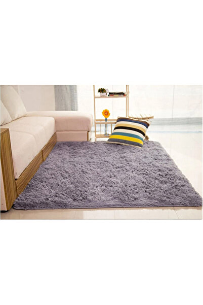 HALAMODO Soft Grey Area Rug 80x120cm with Anti-Skid Feature