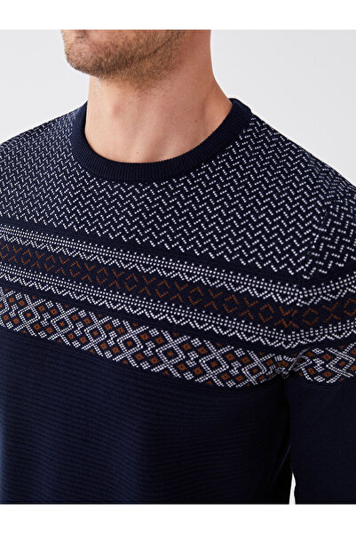 LC Waikiki Strickpullover für Herren – Langarm, Rundhalsausschnitt, gemustert