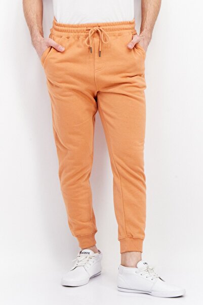 Cotton On Men Slim Fit Trippy Stretchable Sweatpants, Orange