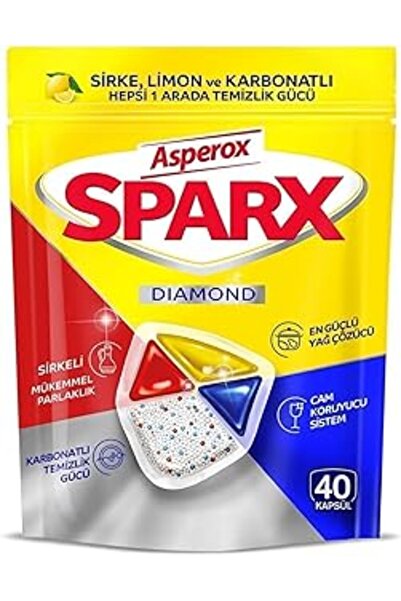 Asperox Sparx Bulaşık Kapsülü, 40'Lı
