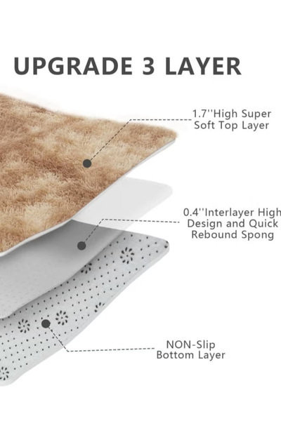 Generic Modern carpet with soft plush texture, suitable for living room, bedroom, and children's room