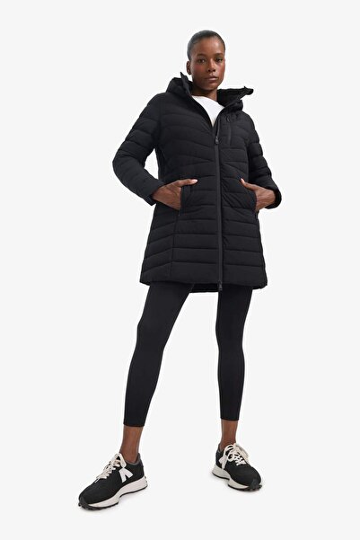 DeFacto DeFactoFit wasserabweisender aufblasbarer Mantel mit Kapuze und Reißverschlusstasche C8141AX24WN