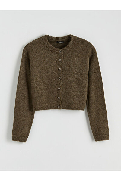 LC Waikiki Peak New Season Crew Neck Women's Knitwear Cardigan