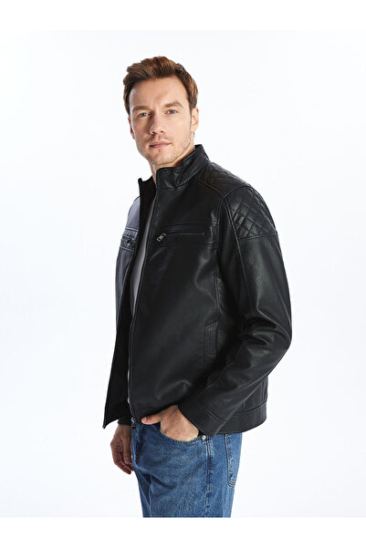 LC Waikiki Standard Fit Men's Leather Look Jacket