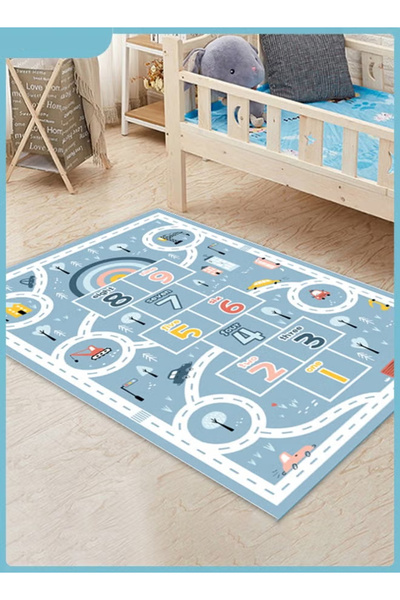 Generic سجادة أطفال سجادة لعب تعليمية سجادة لعب للأطفال سجادة منطقة لعب تعليمية سجادة لعب أرضية 80*120 سم