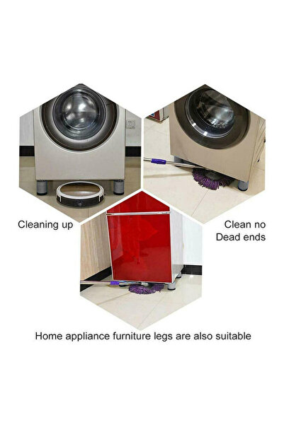 G Glixicom Set of 4 Anti-Slip and Anti-Vibration Feet for Washing Machine or Furniture