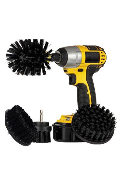 HALAMODO 4-Piece Power Drill Scrubber Cleaning Brush Set