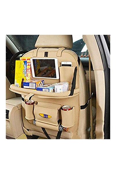 HALAMODO Pu Leather Car Seat Organizer