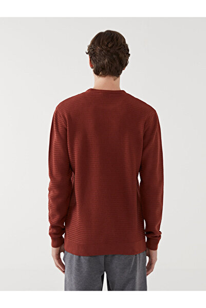 LC Waikiki Ανδρικό πλεκτό πουλόβερ με μακρυμάνικο λαιμόκοψη