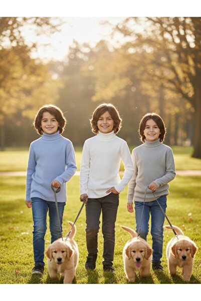 Mcr UNISEX ΠΑΙΔΙΚΟ ΜΑΚΡΥΜΑΝΙΚΟ ΦΟΡΜΑ ΜΕ ΟΛΟΤΟΠΟΥΛΟ ΛΟΥΡΙ κοτλέ ΚΑΜΙΚΟΡΣΕ ΒΑΜΒΑΚΙ ΠΟΥΛΟΥΡΙΚΟ ΦΟΡΜΑ 3 ΤΕΜΑΧΙΑ ΛΕΥΚΟ ΜΠΛΕ ΓΚΡΙ