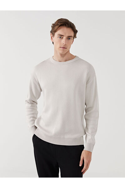 LC Waikiki Pulover pentru bărbați cu mânecă lungă cu guler rotund