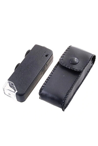 shopwave Mini 60X 100X Zoom Lens Focus Jewelry Led Pocket Microscope Magnifier