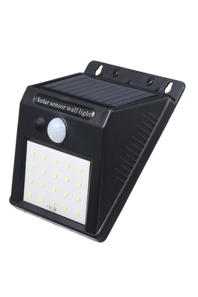 DOMEET 10-Pieces LED Solar Wall Light Outdoor With 120 Degree Angle,Solar Light With Motion Sensor,Long End