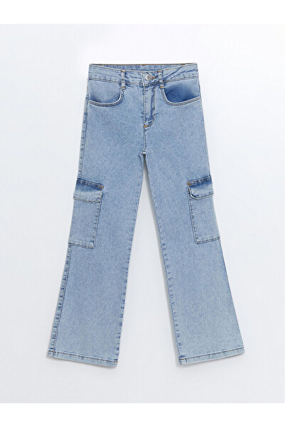 LC Waikiki LCW Kids Сини дънки за момичета в испански стил