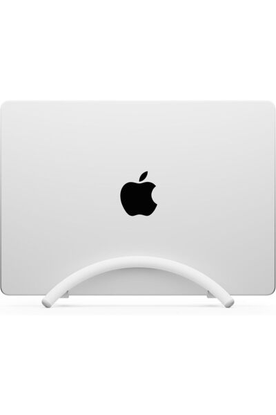 Twelve South حامل BookArc Flex العمودي لأجهزة MacBook/الكمبيوتر المحمول، أبيض