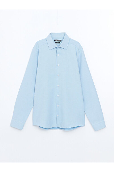 LC Waikiki قميص رجالي من Peak New Season بقصة ضيقة وأكمام طويلة من الدابليو