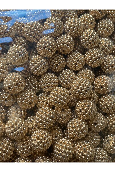 312 KONSEPT Gold Color 520 Pieces One Pack 14 ml Snap-On Blackberry Beads