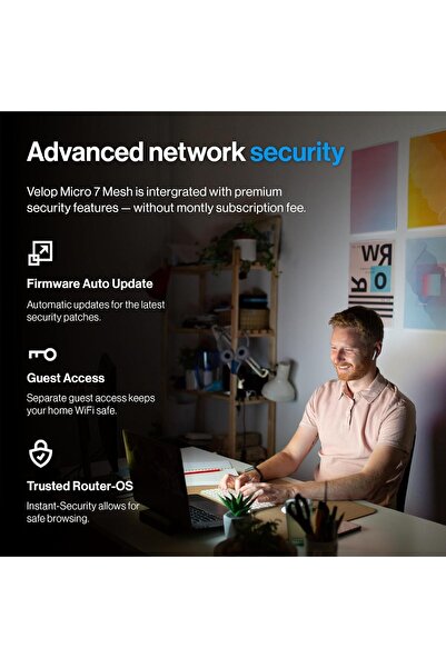 Linksys Velop Micro 7 Mesh System (1-Pack) - Dual-Band WiFi 7, BE5000, 2.5 Gbps Ethernet, 200 m²/no