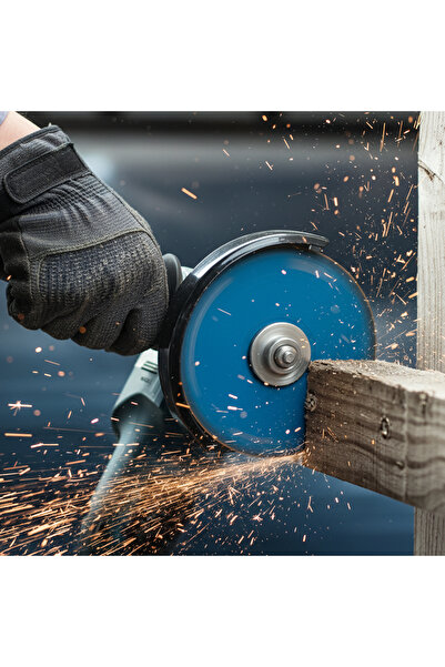 NZB Matkap Uyumlu Siyah 115 mm Sert Plastik Çok Amaçlı Taşlama Disk Aparatı Seti Sunta Testeresi