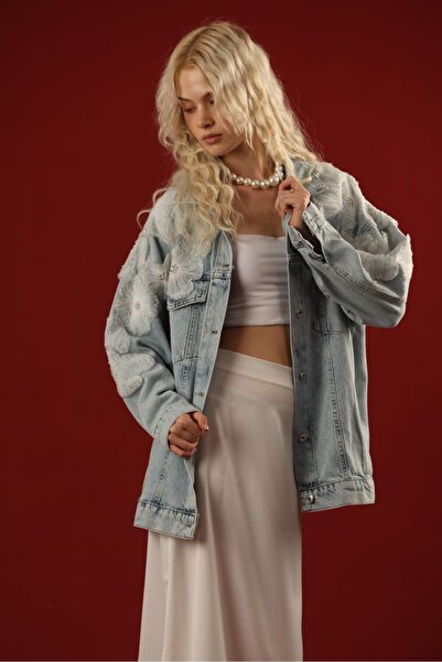 msendam Special Design Jean Oversized Jacket Denim