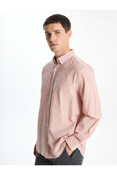 LC Waikiki Μακρυμάνικο ανδρικό πουκάμισο με κανονική εφαρμογή