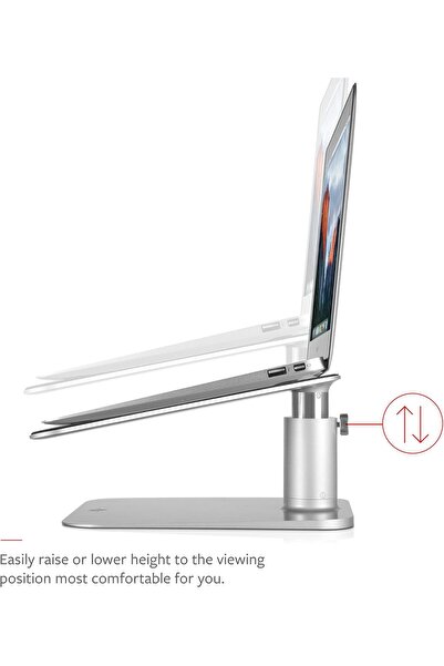 Twelve South حامل هاي رايز لأجهزة ماك بوك | حامل قابل لتعديل الارتفاع لأجهزة ماك بوك واللاب توب