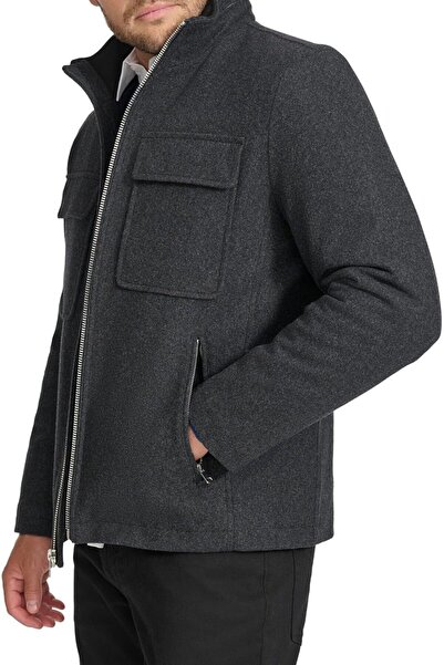 Calvin Klein Men's Wool Coat Cm485495