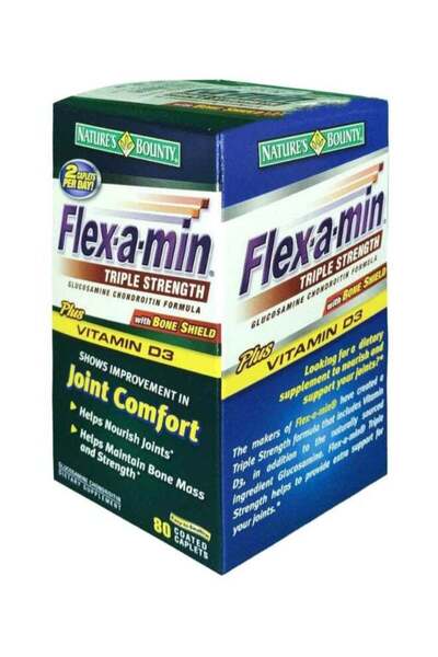 Nature's Bounty Flex-a-Min Triple Strength Caplets 80's