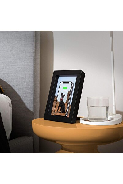 Twelve South PowerPic 12-1810 Picture Frame Stand with Integrated 10W Qi Charger - White